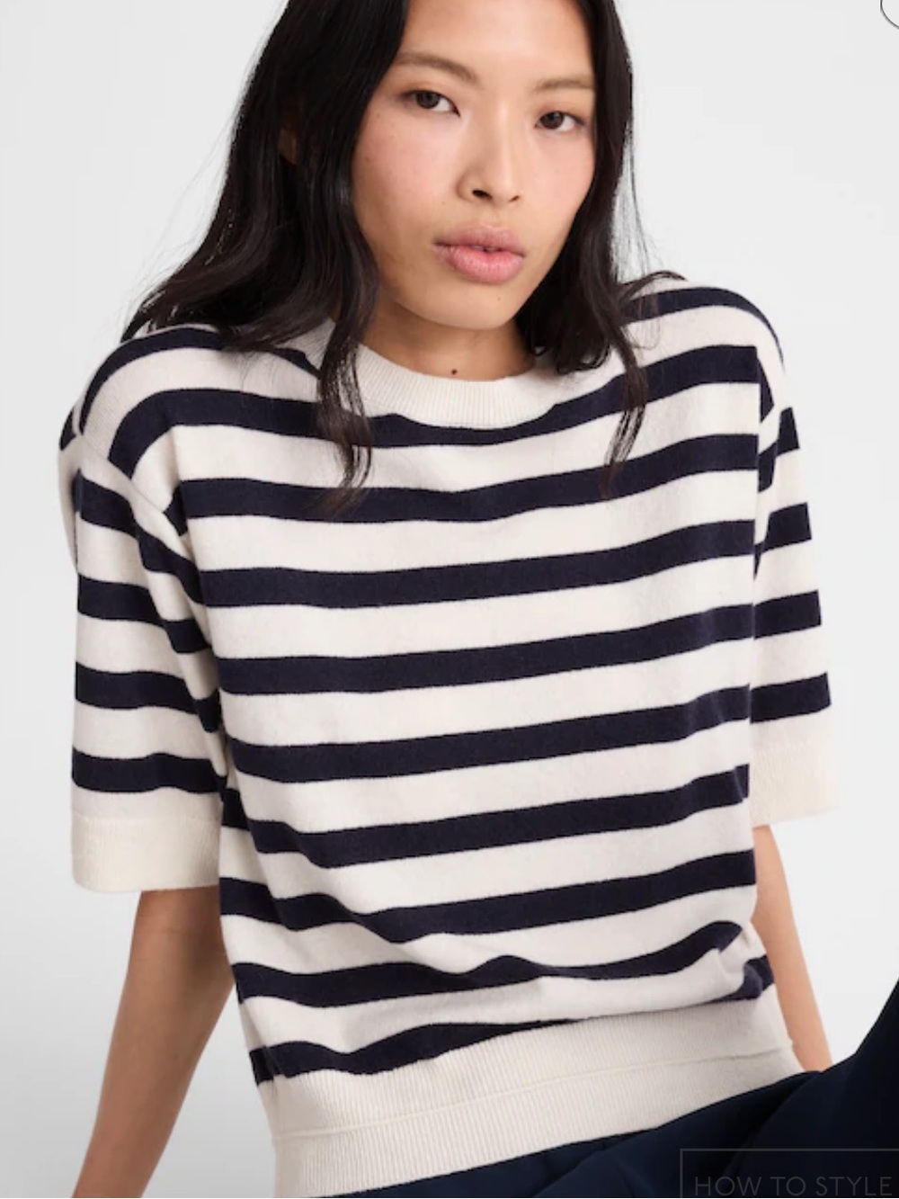 Madewell Relaxed Sweater‎ Tee 100% Cashmere